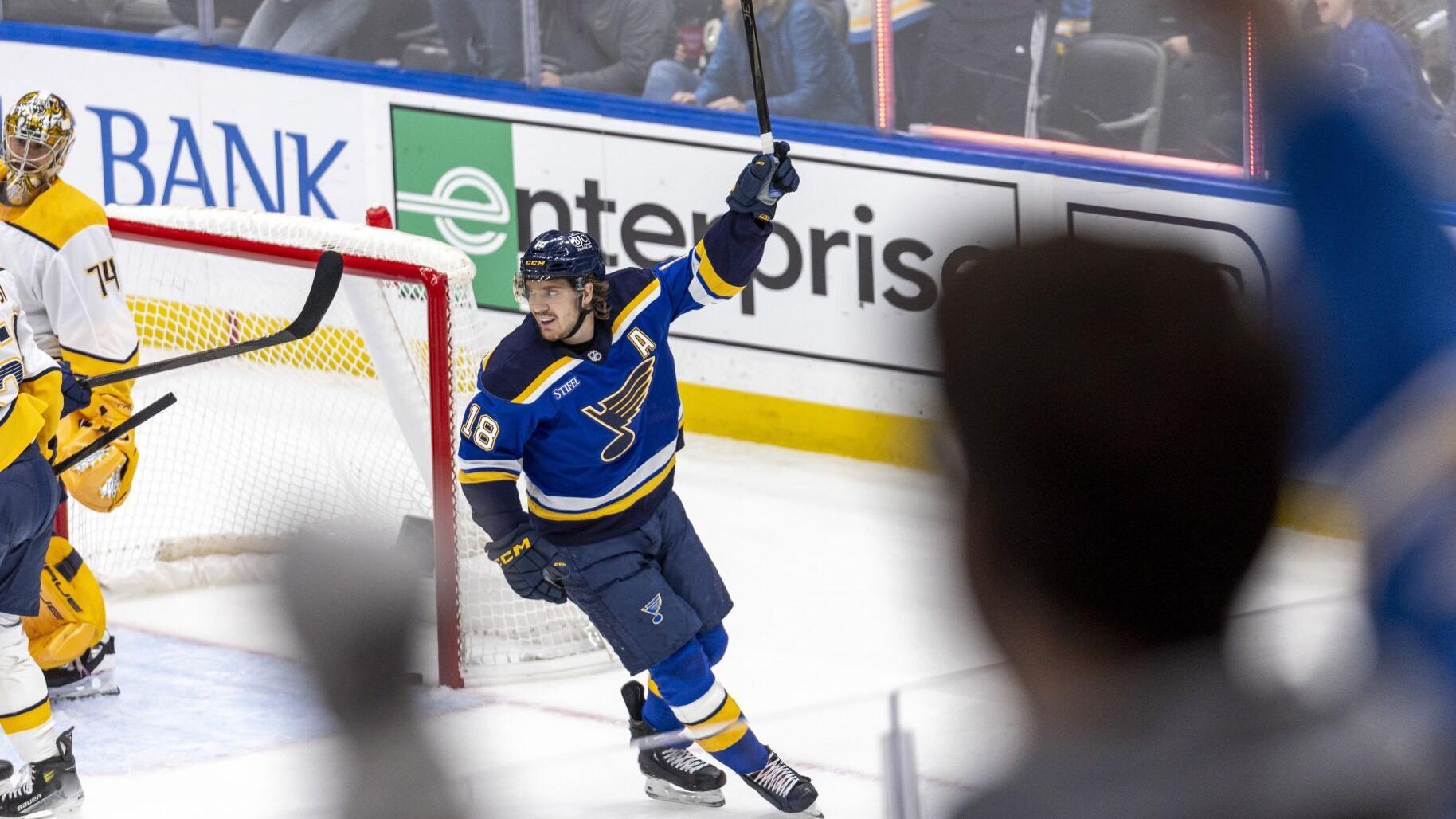 Aiming for a hot start, Blues unveil power-play units, plan to 'rep it a lot' before season begins